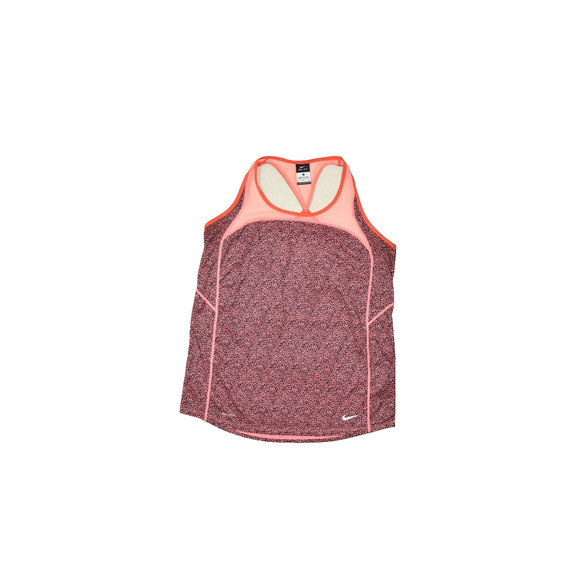 Nike Dri-FIT Women's Pink Black Athletic Tank Top Size L Gym Run Yoga - Picture 1 of 8